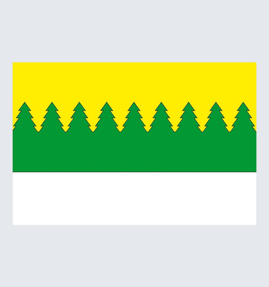 Прапор села Верхній Лужок