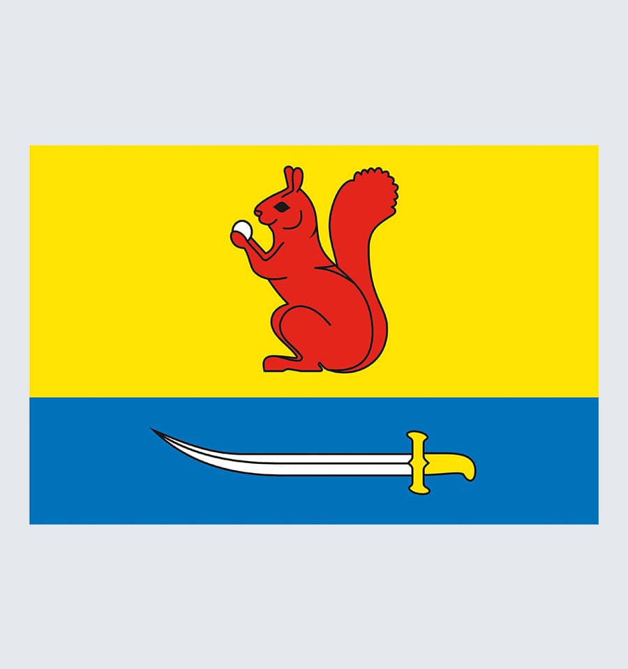 Прапор села Верхня Білка